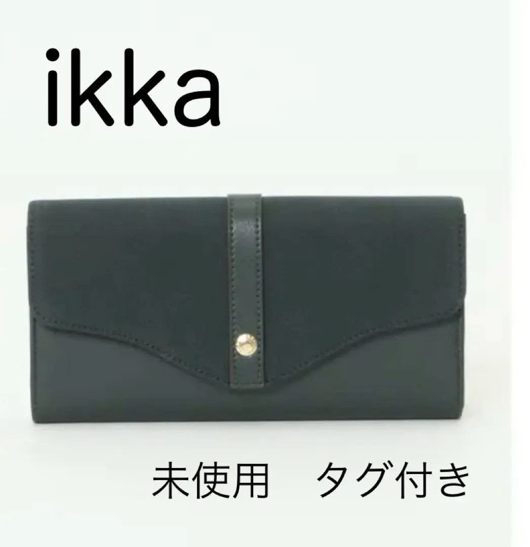 未使用　ikka ブラウン レザー 長財布 未使用 ikka ブラウン レザー 長財布 - メルカリ