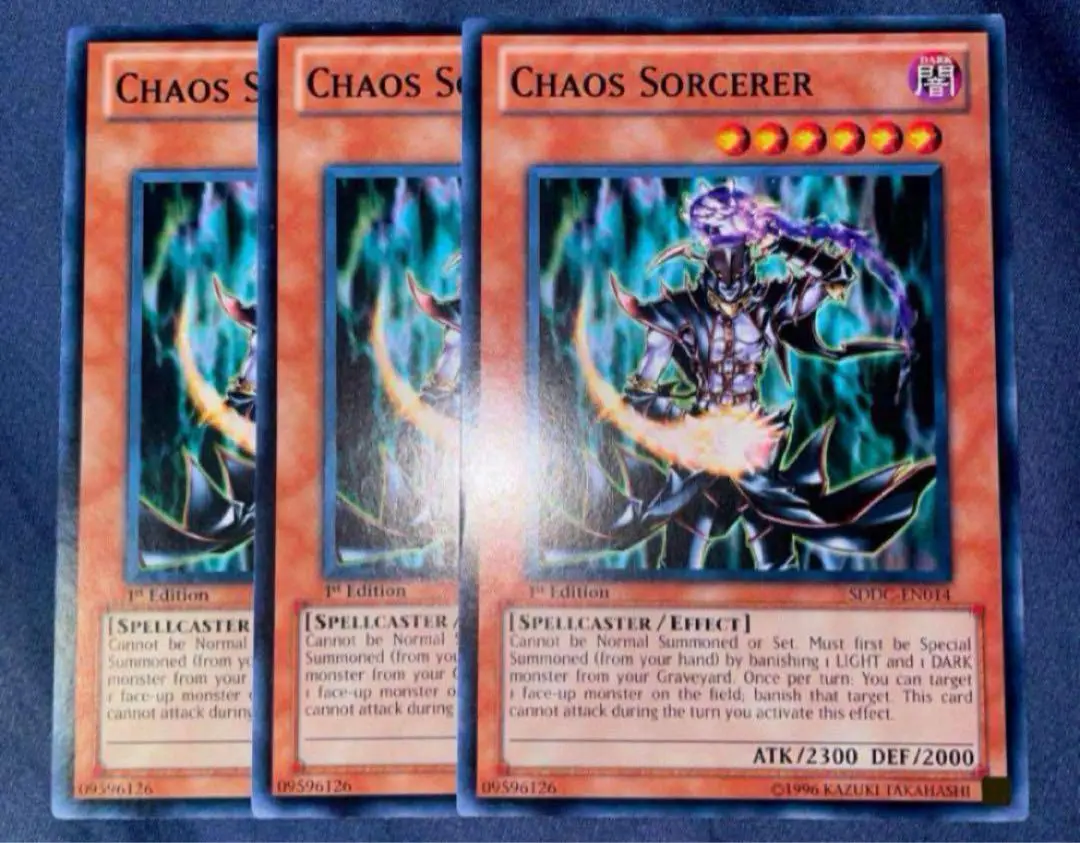 爆買いしたくなる 遊戯王 英語版 カオスソーサラー TU02-001 3枚