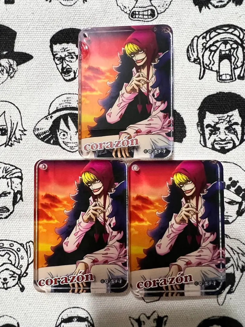 ONE PIECE コラソン　ロシナンテ　アクリルブロック　バースデー ワンピース 輩 アクリルコレクション アクリルブロック コラソン
