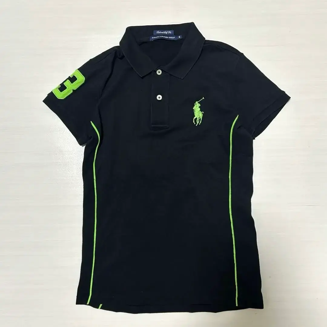 Thumbnail of Excellent Condition Ralph Lauren Polo Shirt Big Pony Short Sleeve Embroidery y2k Black