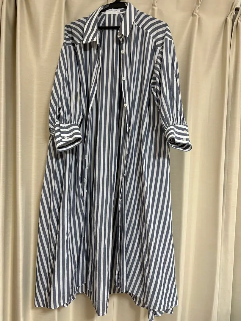 Thumbnail of SIMPLICITE Striped Long Sleeve Shirt Dress