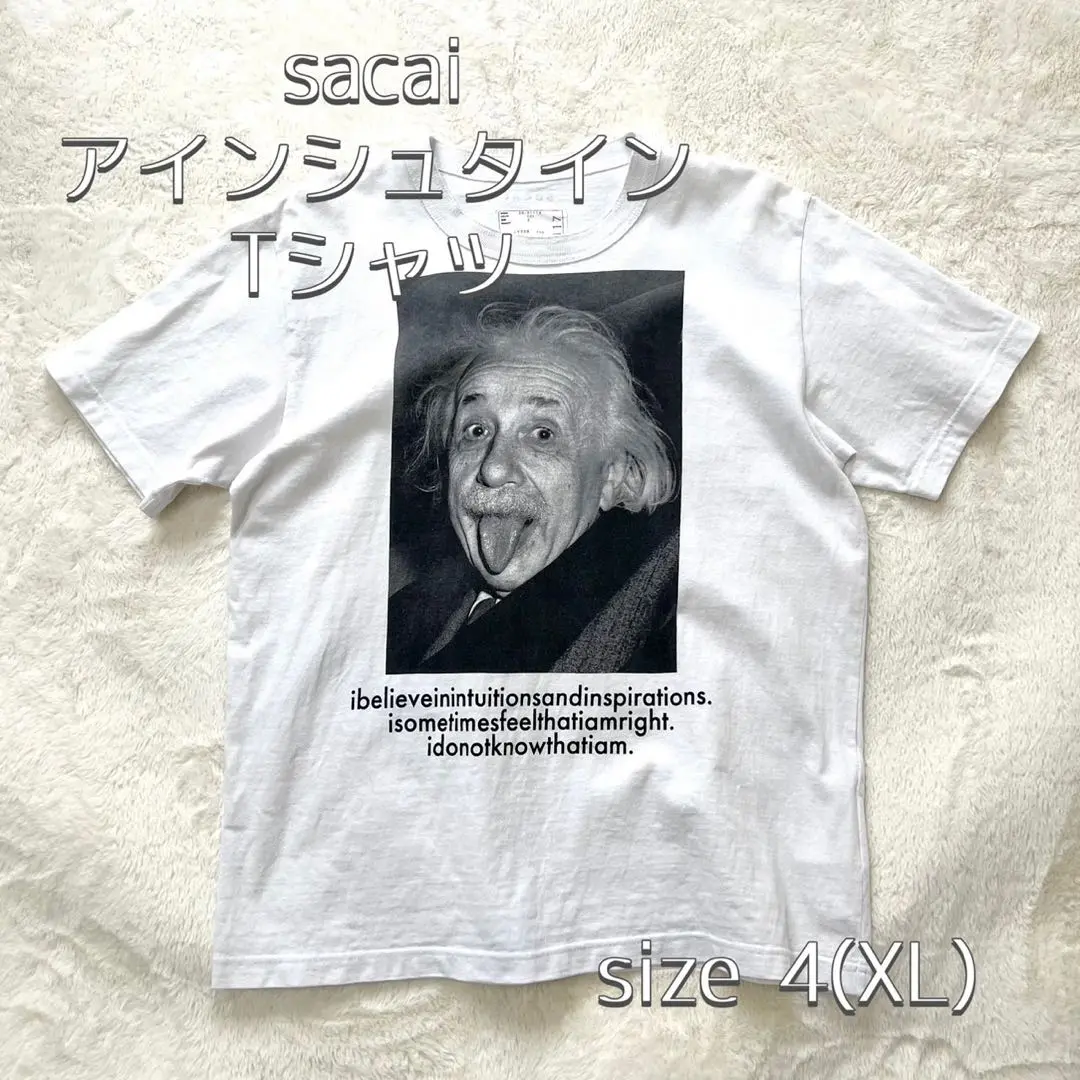 【極美品】sacai サカイ アインシュタイン 半袖Tシャツ 20aw サイズ2 Sacai Einstein アインシュタイン Tシャツ S - Tシャツ