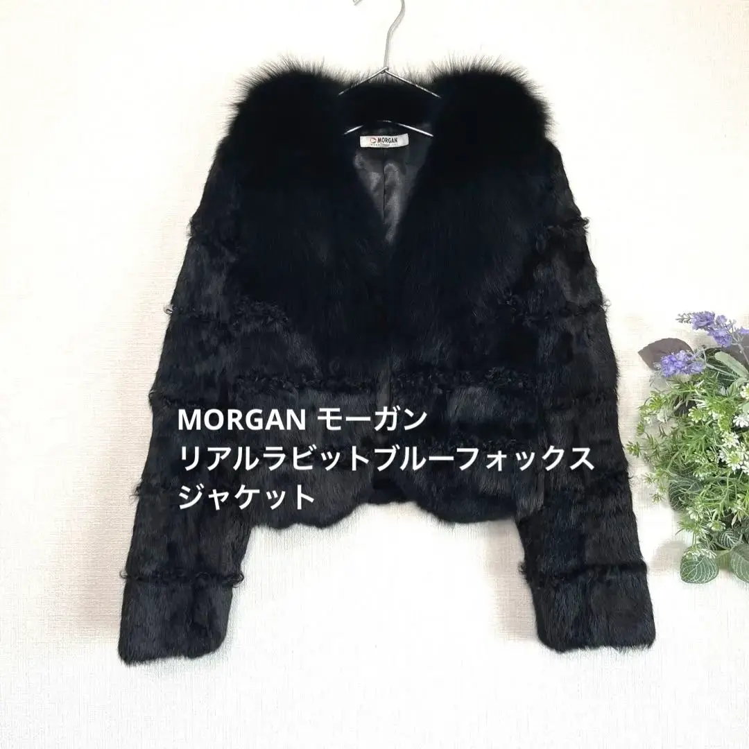 ★美品★MORGAN モーガン リアルラビットブルーフォックス ジャケット 36 2025年最新】Morgan レディース 毛皮・ファーコートの人気
