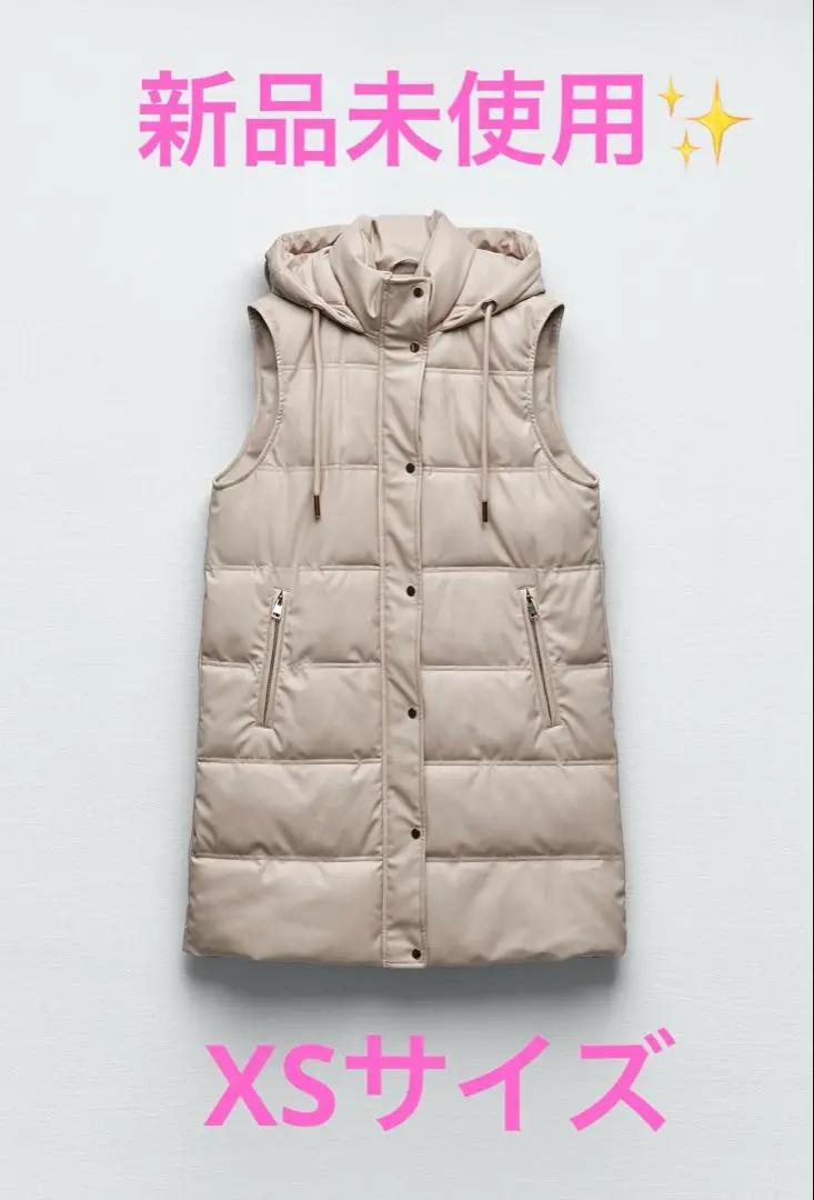 ZARAシャイニーWATER REPELLENTパフベスト - メルカリ