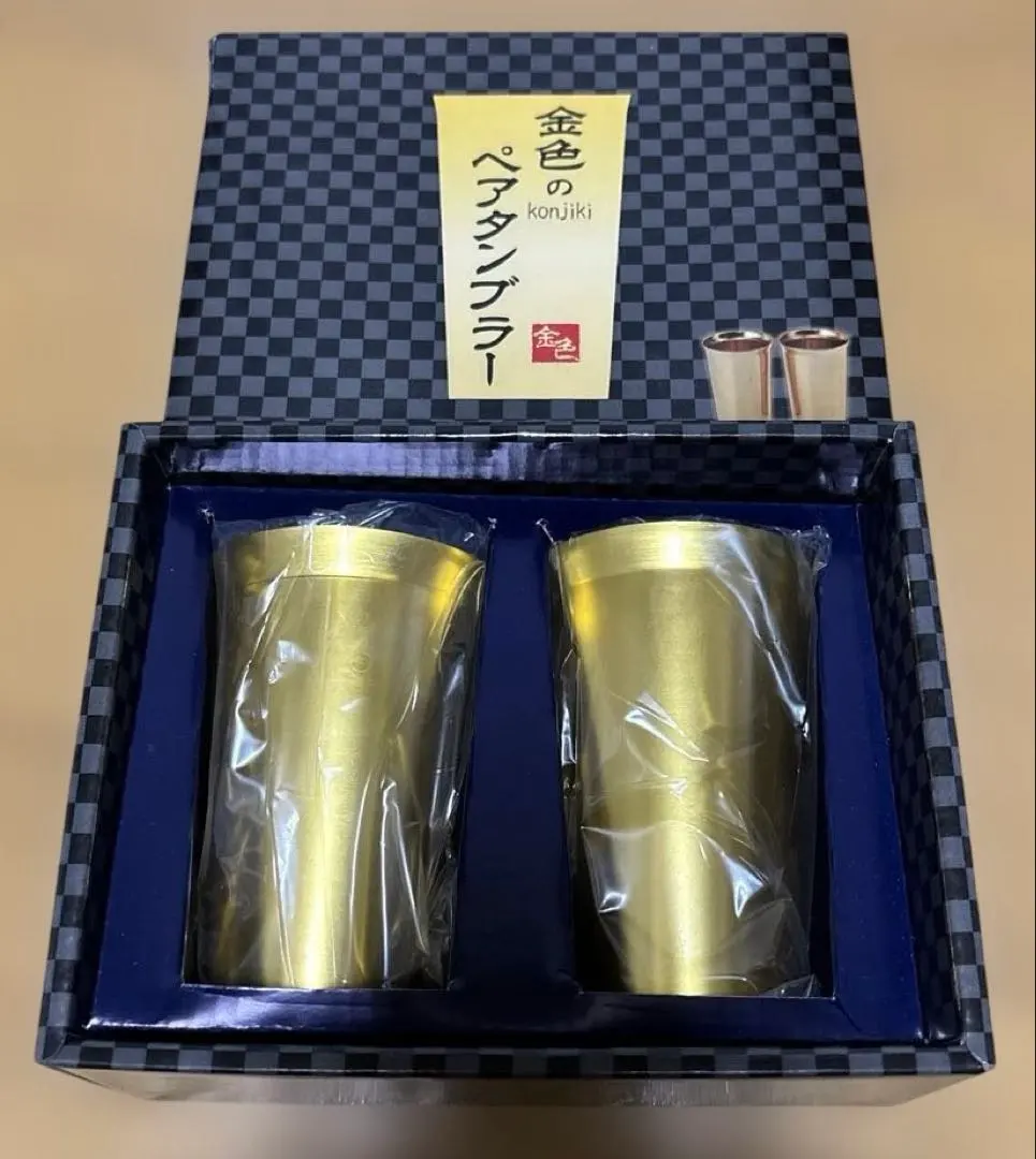 【新品】金色情侶保溫杯套裝～僅限保冷 的縮圖