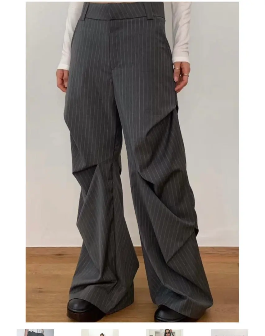 Thumbnail of HELK TUCK PANTS (GRAY STRIPE)