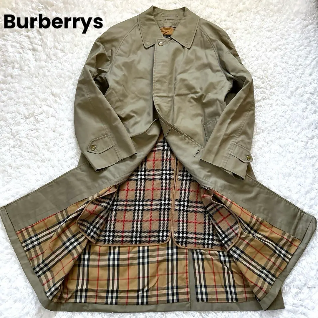 美品 Burberrys 風衣 卡其色 內襯 格紋 XL 的縮圖