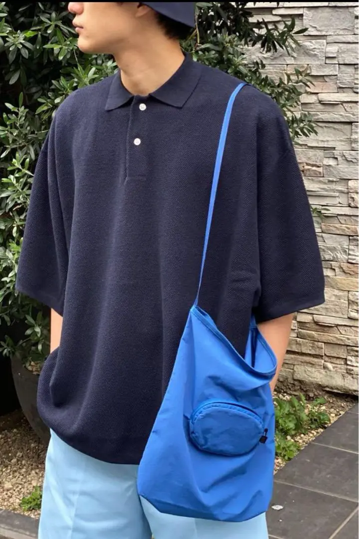 【週末限定価格】 is-ness ポロシャツ is-ness (イズネス) KNITTED BIG POLO / ニットビッグポロ
