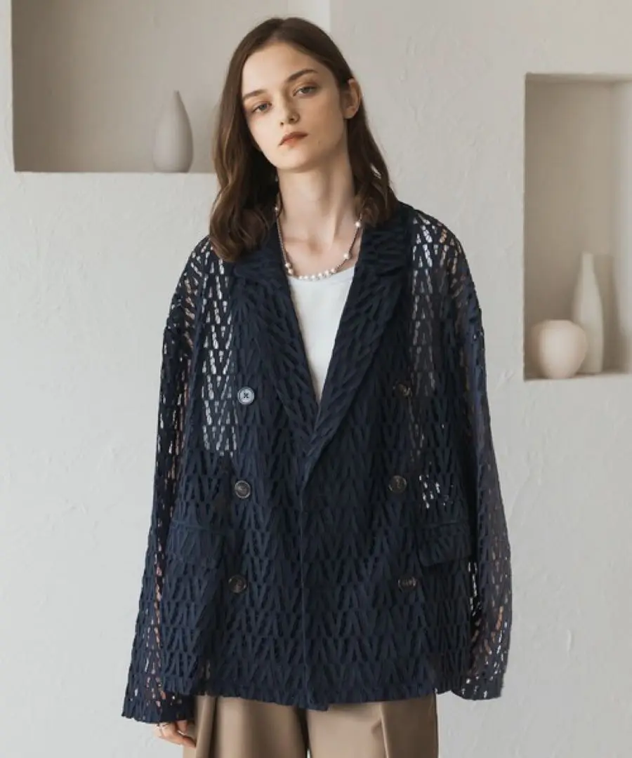 selle glant（セレグランテ）の「DOUBLE TAILORED LACE JACKET