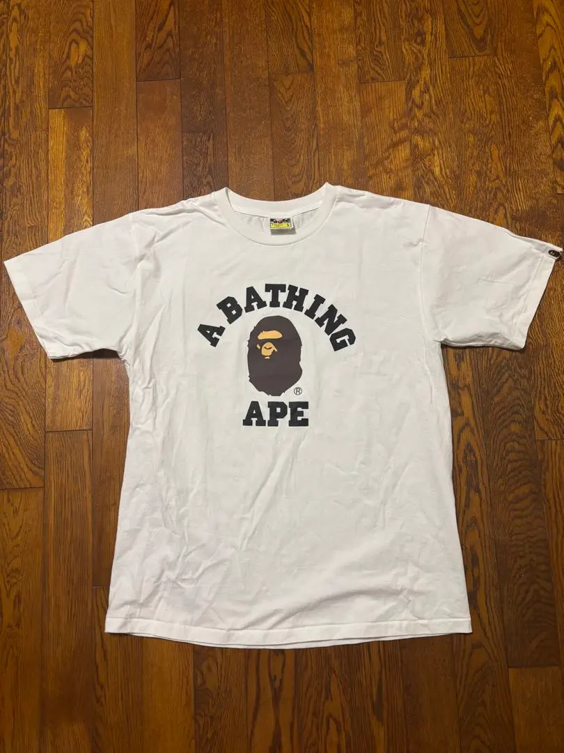 A BATHING APE 標誌 T恤 L 白色 的縮圖