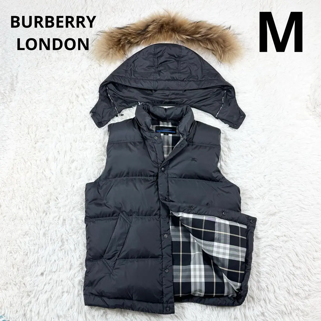 BURBERRYロンドンベージュキルティング　ダウンベスト 2025年最新】BURBERRY LONDON メンズ ダウンベスト