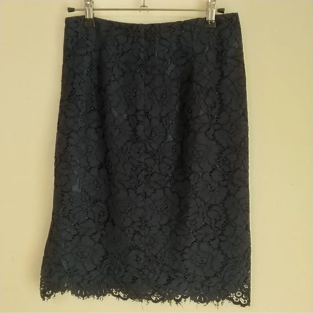 Thumbnail of NATURAL BEAUTY BASIC Flower Lace Skirt, Navy