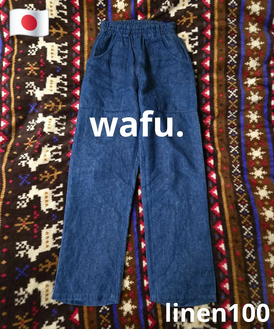 wafuコットンデニム　タブリエ wafuコットンデニム タブリエ