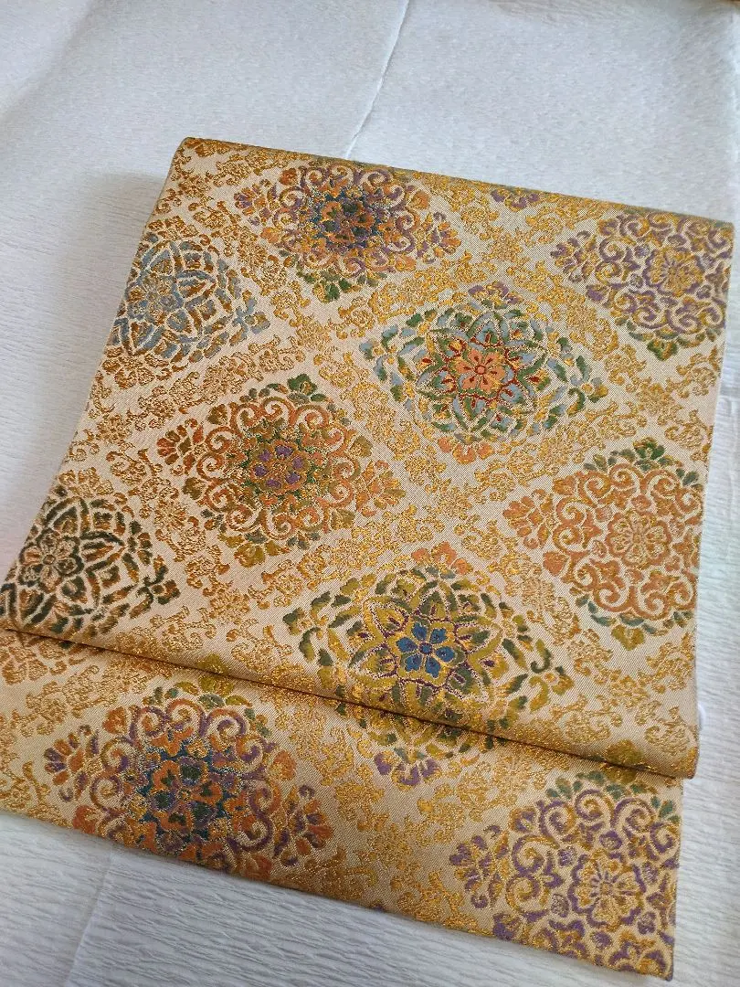 Thumbnail of Fukuro obi (double-layered obi) - Two-piece style - Kyoto Orimono Hana (Kyoto Weaving Flower)