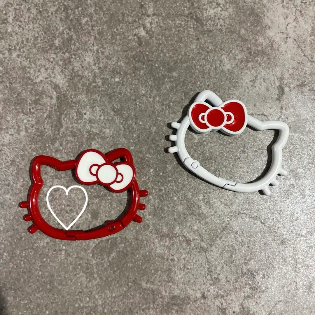 Thumbnail of Hello Kitty Face-Shaped Strap Carabiner [Red]