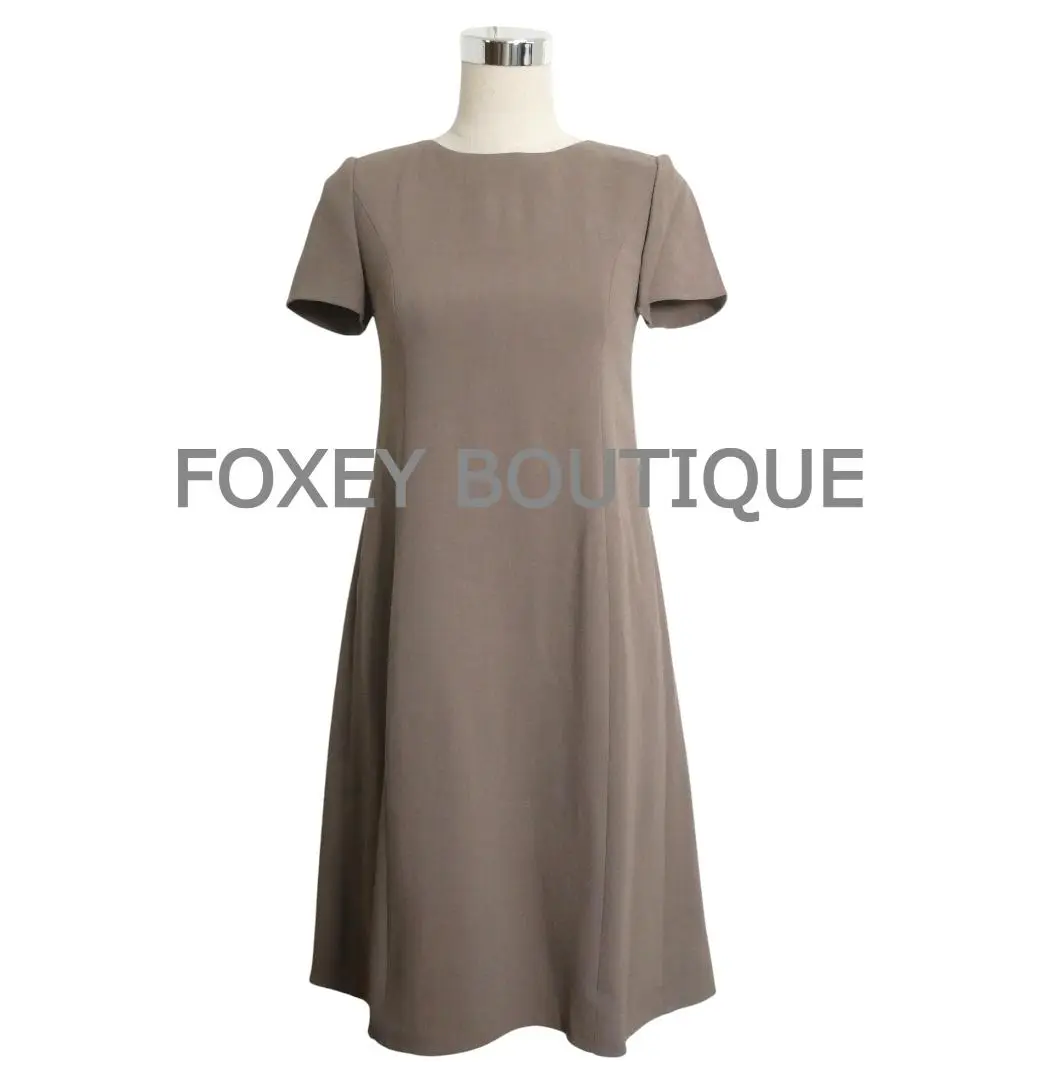 ✨近年モデル✨ フォクシー 半袖ワンピース フレンチカヌレ ベージュ 38 ✨近年モデル✨ フォクシー 半袖ワンピース フレンチカヌレ