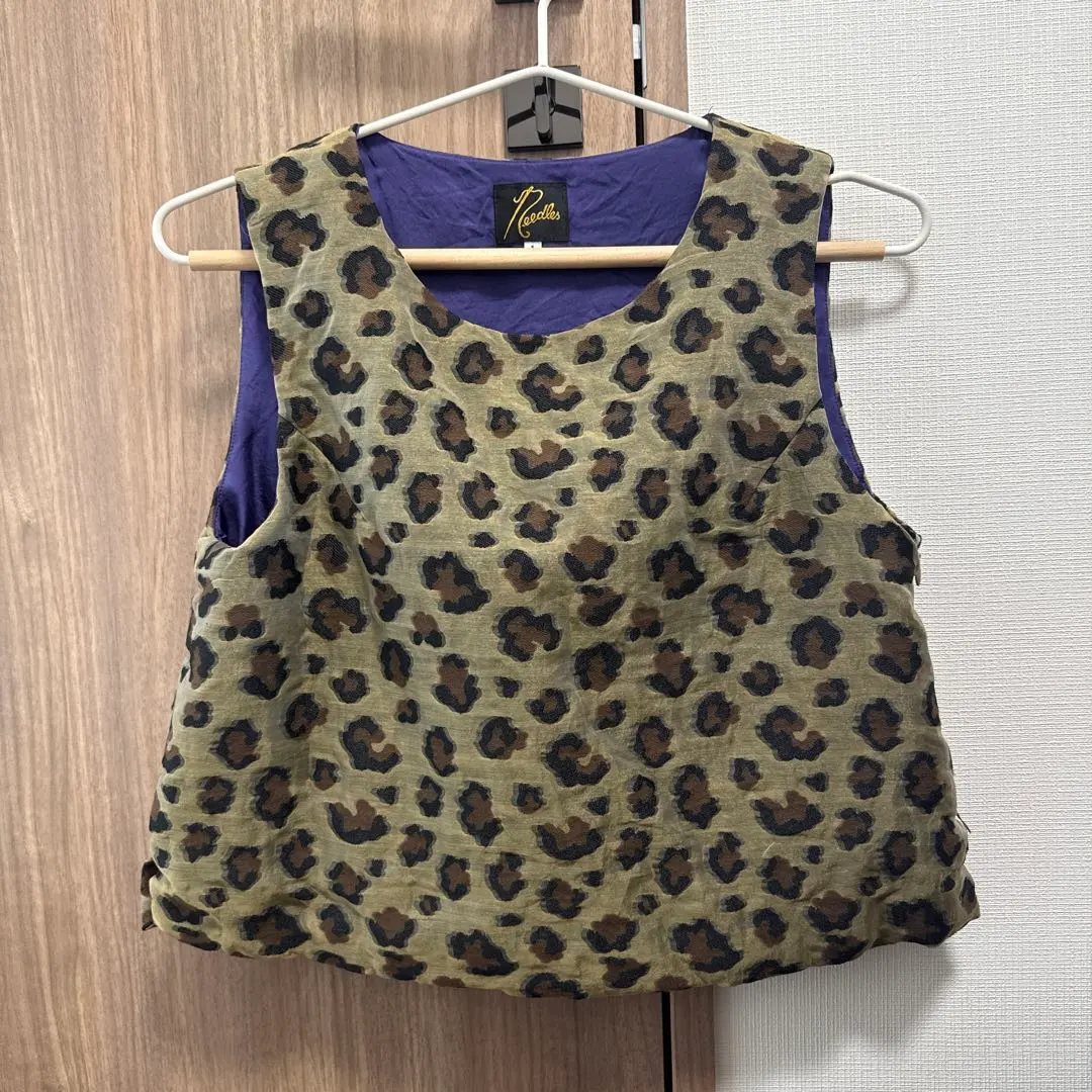 NEEDLES 〝希少品〟 チェック ジレベスト Needles(ニードルズ) パッチデザインナイロンベスト QV132