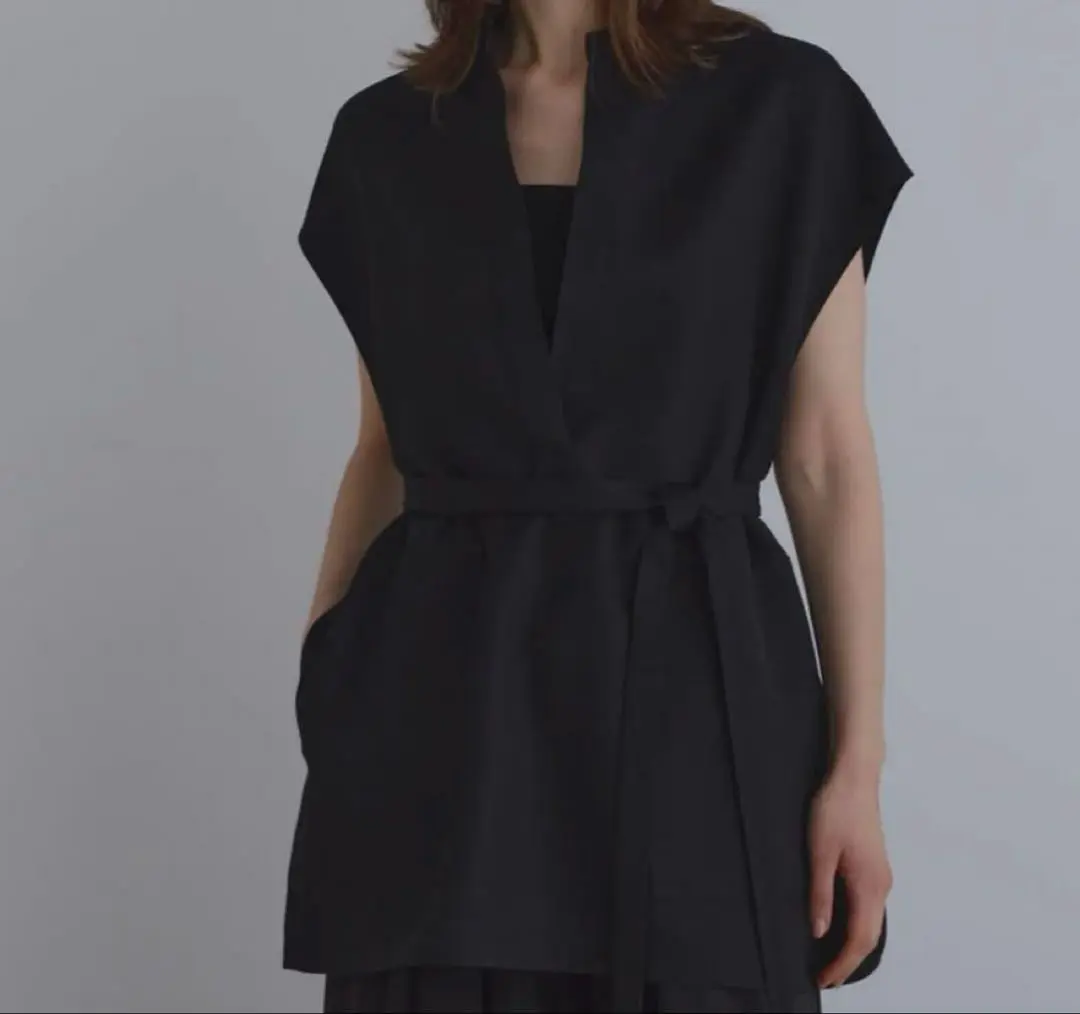 ♡美品♡ ルフィル モノトーンチェックジャガードジレ　黒 ♡美品♡ ルフィル モノトーンチェックジャガードジレ 黒