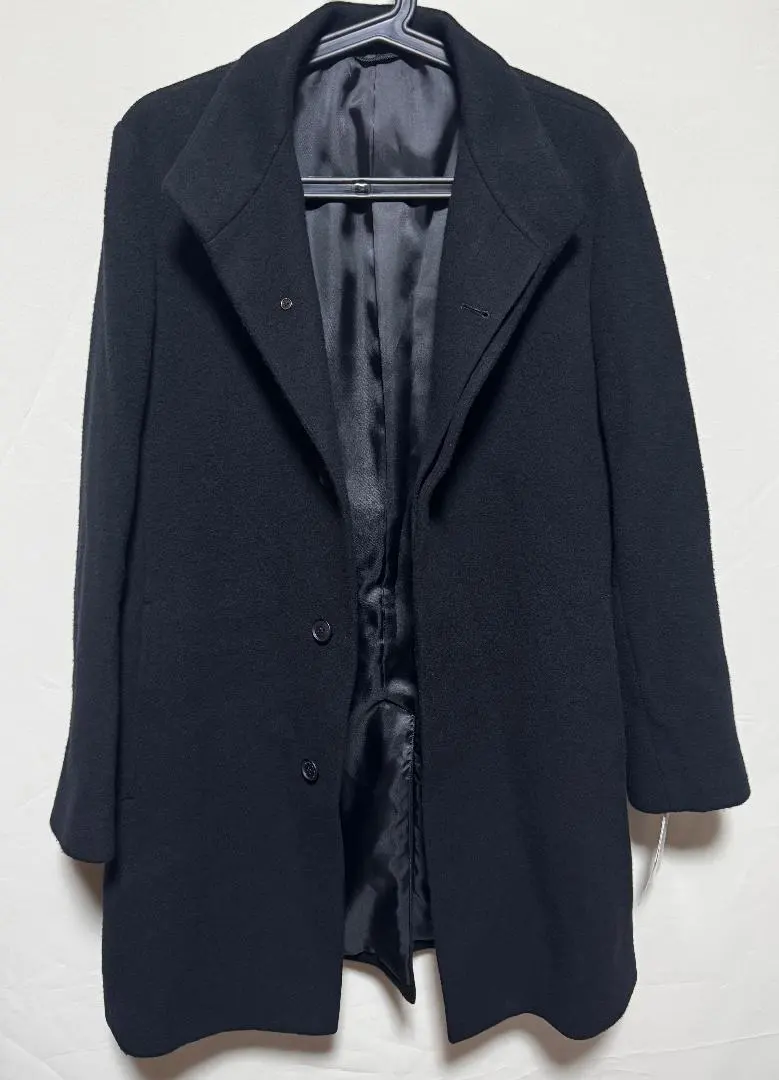 紳士服AOKI MAJI 羊毛立領外套 MAJI 尺寸M 新品 黑色 的縮圖