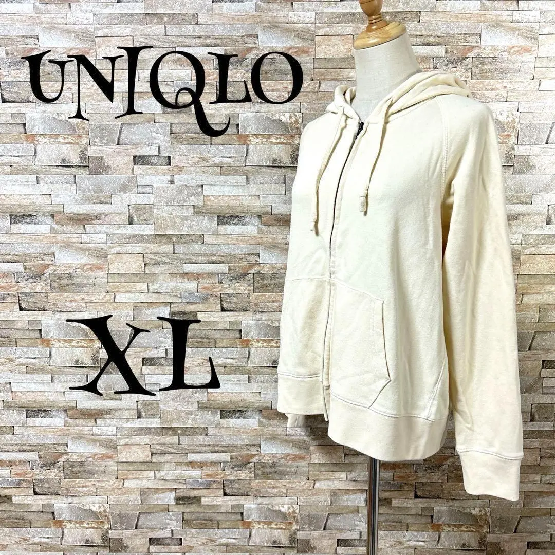 Thumbnail of Uniqlo / Hoodie Full Zip Relaxed XL Ivory GU
