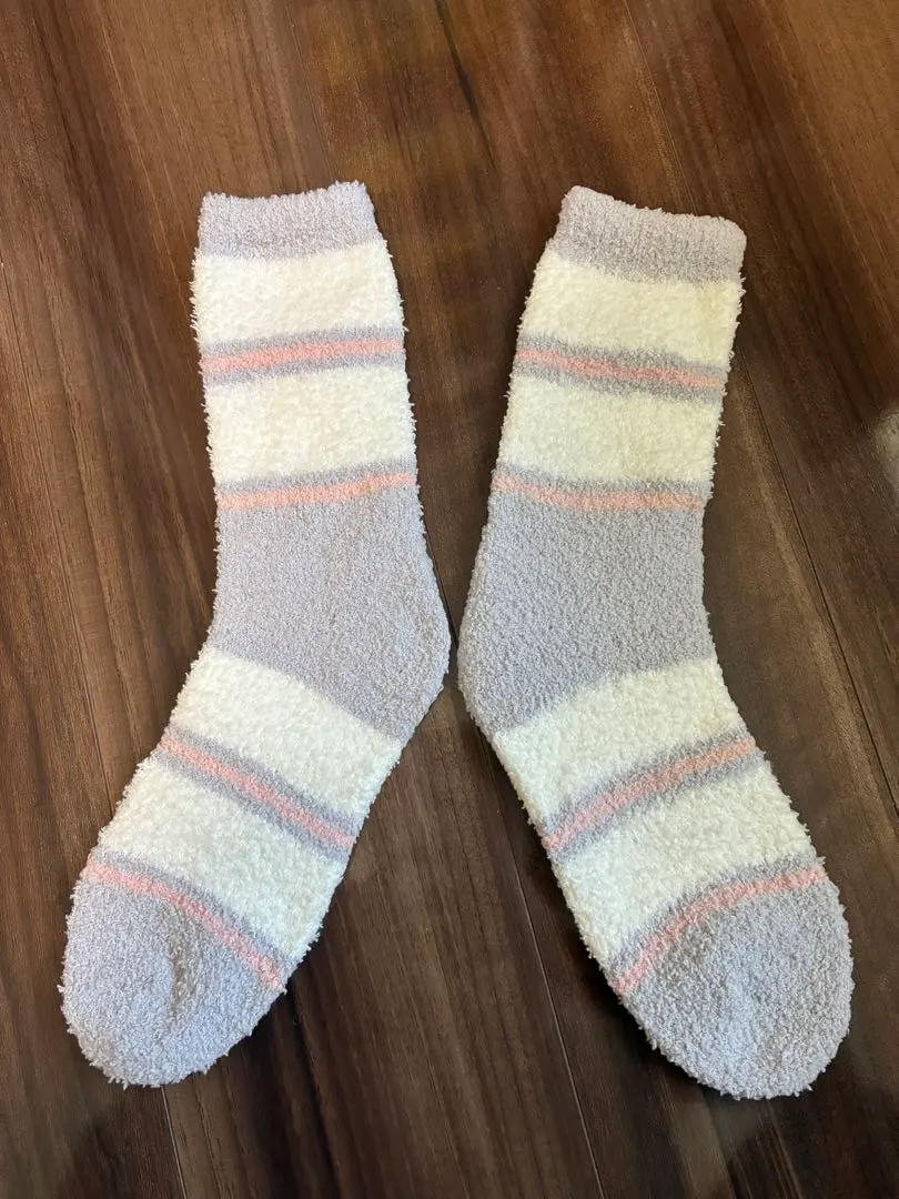 Thumbnail of Fleece Material Striped Room Socks