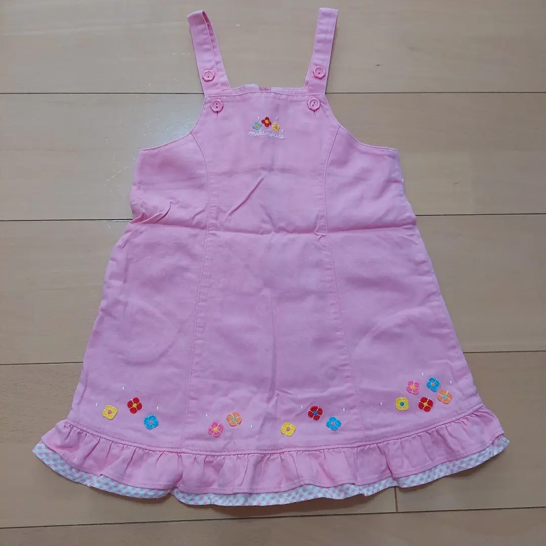 Thumbnail of MIKI HOUSE Pink Jumper Skirt 100