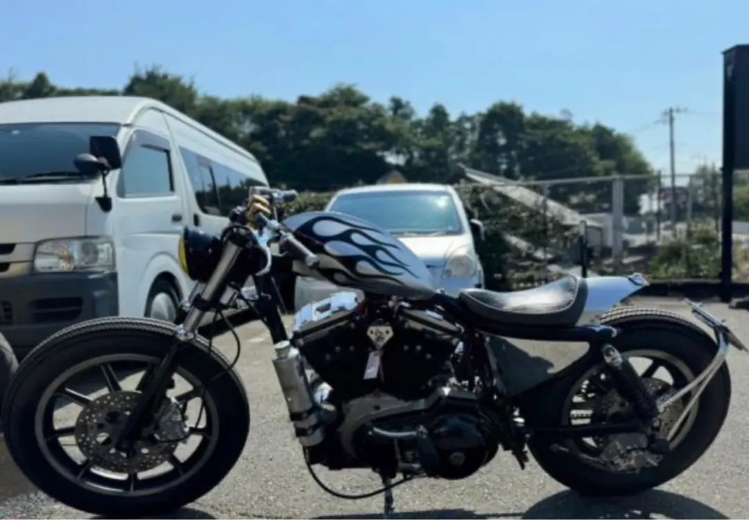 オーバーレーシングXLH1200 XLH883 オーバルマフラーハーレー