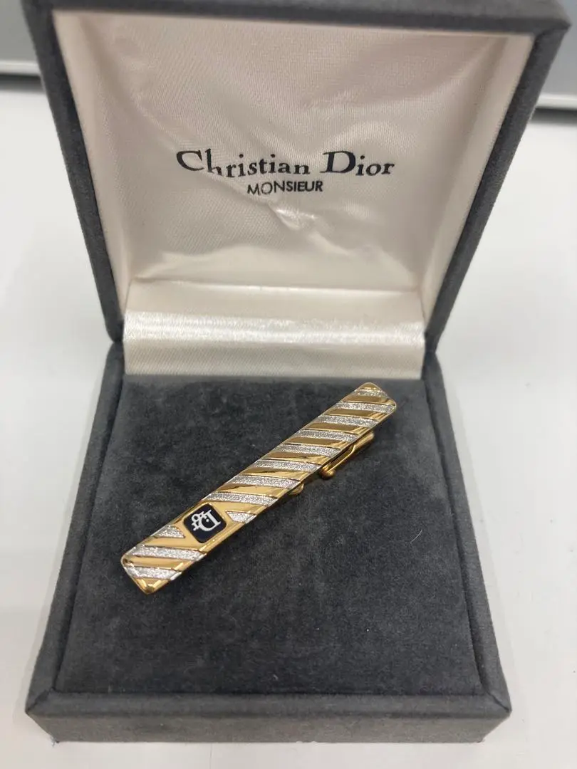 Christian Dior　ネクタイピン　カフス　セット　箱付き　美品 美品］Christian Dior ディオール ネクタイピン カフス セット