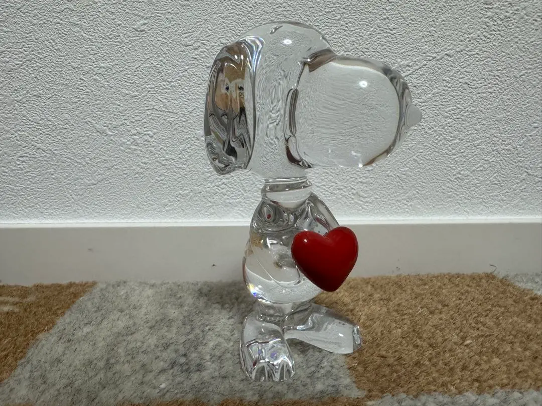 c*3様 【美品】バカラ　Baccara スヌーピー ハート 置物　箱無し Baccarat バカラ ハート スヌーピー・SWAROVSKI スワロフスキー