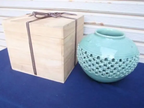 【韓国陶磁　海泉　南宮熔作　壺・花瓶　２８ｃｍ】 韓国陶磁 海泉 南宮熔作 壺・花瓶 28cm】 - メルカリ