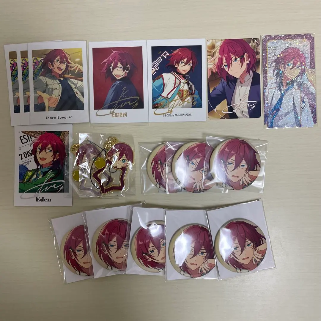 Thumbnail of Ensemble Stars! Ibara Saegusa Stafoni Ticket-style Holo Card, Can Badge, Posh-t, Charm