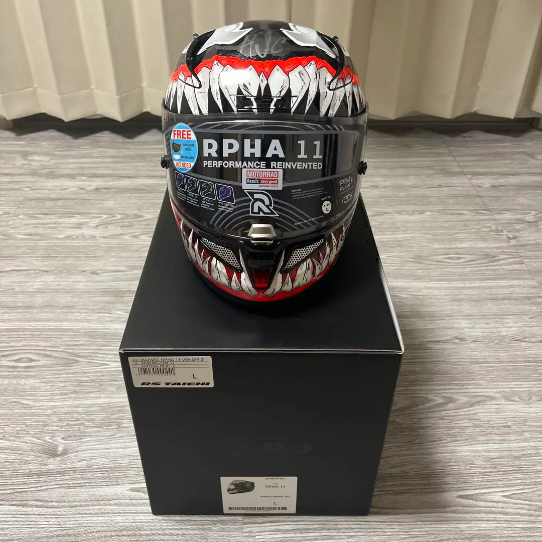 HJC RPHA11 VENOM Mサイズ　ビーコム6X付き HJC Rpha 12 Maximized Venom Marvel Motorcycle Helmet