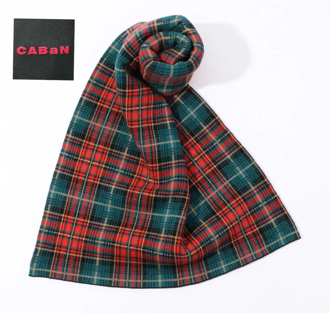 CABaN キャバン ポケット付き ウール マフラー ストール CABaN コットンカシミヤミックスワッフル ストール