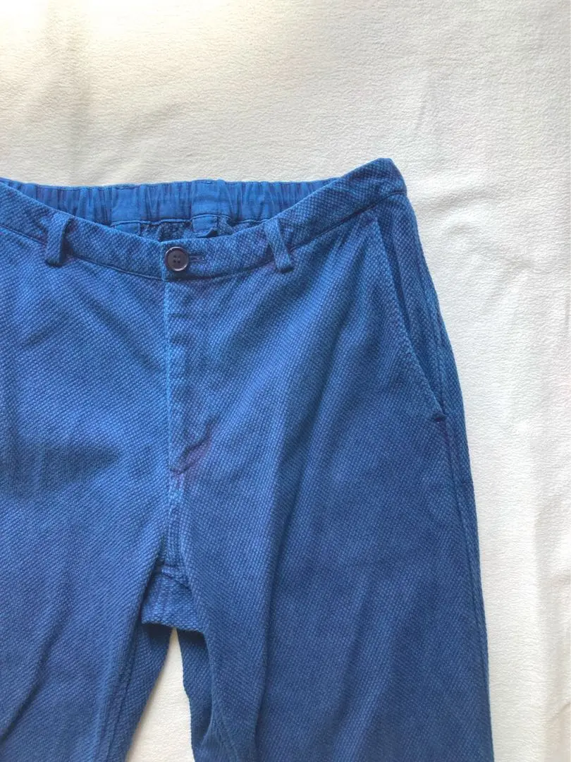 日本製　BLUE BLUE 刺し子　パンツ　ブラック 希少 日本製 BLUE BLUE 刺し子 パンツ ブラック - メルカリ
