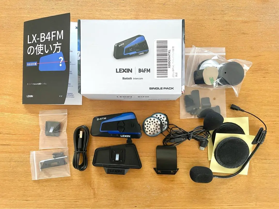 LEXIN B4FM 未使用 ＋中古おまけ Amazon | LX-B4FM バイク インカム 10riders 10人同時通話 FM