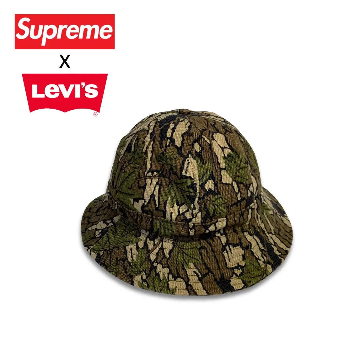 Supreme × Levi’s リアルツリー　バケットハット　USA製 2025年最新】supreme リーバイス ハットの人気アイテム - メルカリ