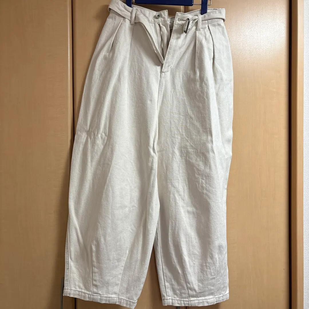 niko and... JEANS 白色 寬褲 的縮圖