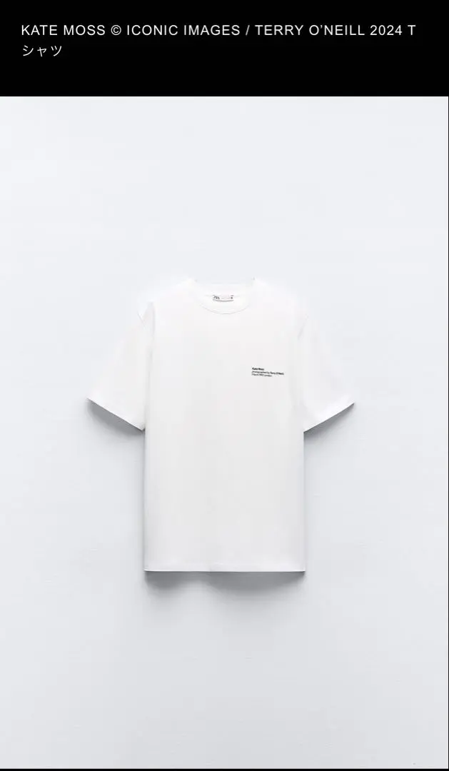 【ZARA×Kate Moss】リップドTシャツ 0858/100/251 ZARA×Kate Moss】リップドTシャツ 0858/100/800 (ZARA/Tシャツ