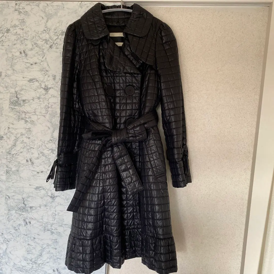 TO BE CHIC　L トゥービーシック　キルティングコート　リボン　Aライン TO BE CHIC トゥービーシックキルティングコートリボンAライン40