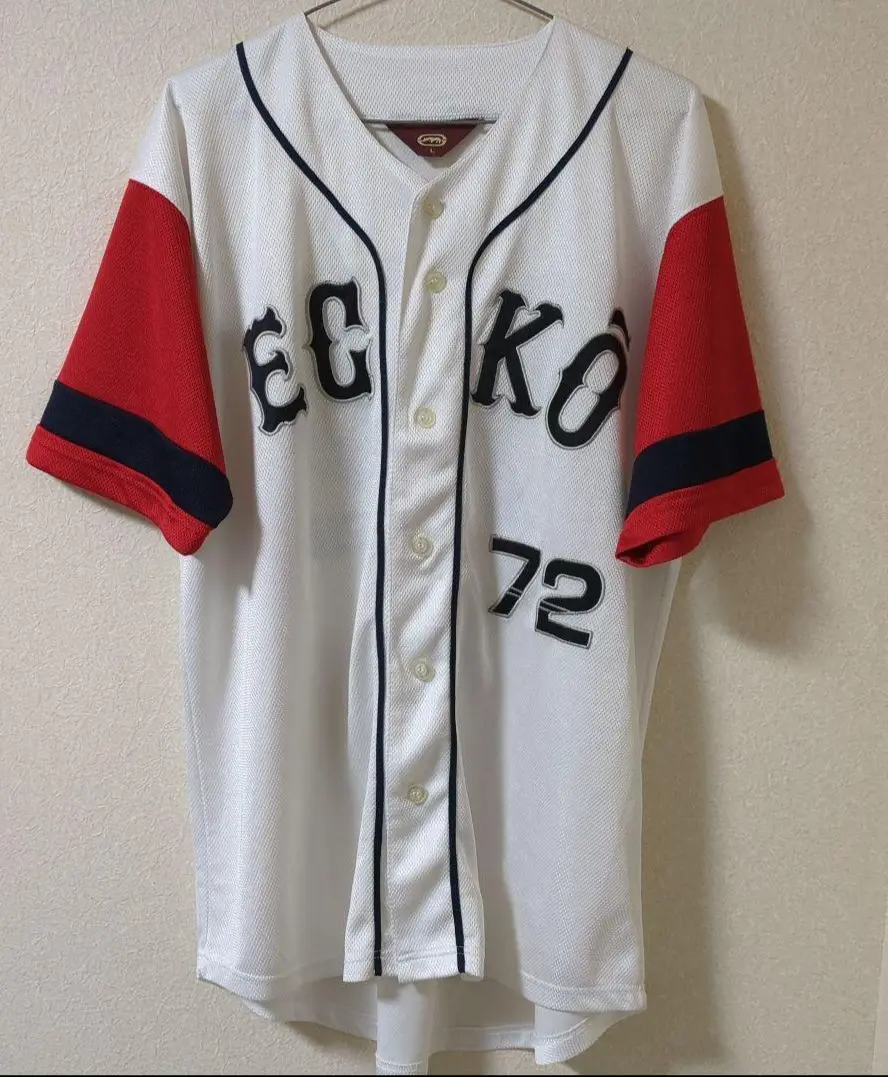 ECKO エコーアンリミテッド　ゲームシャツ　両面刺繍　ビックサイズ　古着 90s【激レア 新品】ECKO UNLTD/エコー/ゲームシャツ