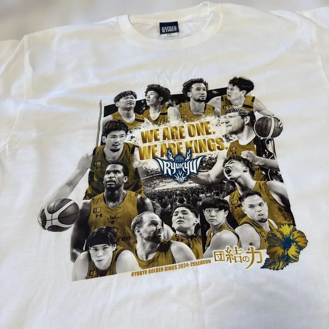 琉球ゴールデンキングス　Tシャツ　団結の力2024-2025 Lサイズ 2025年最新】団結の力 キングスの人気アイテム - メルカリ