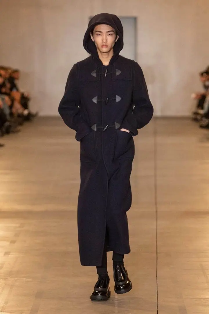 プラダ23awダッフルコート 新品同様 PRADA 23AW ダッフルコート サイズ48 ネイビー
