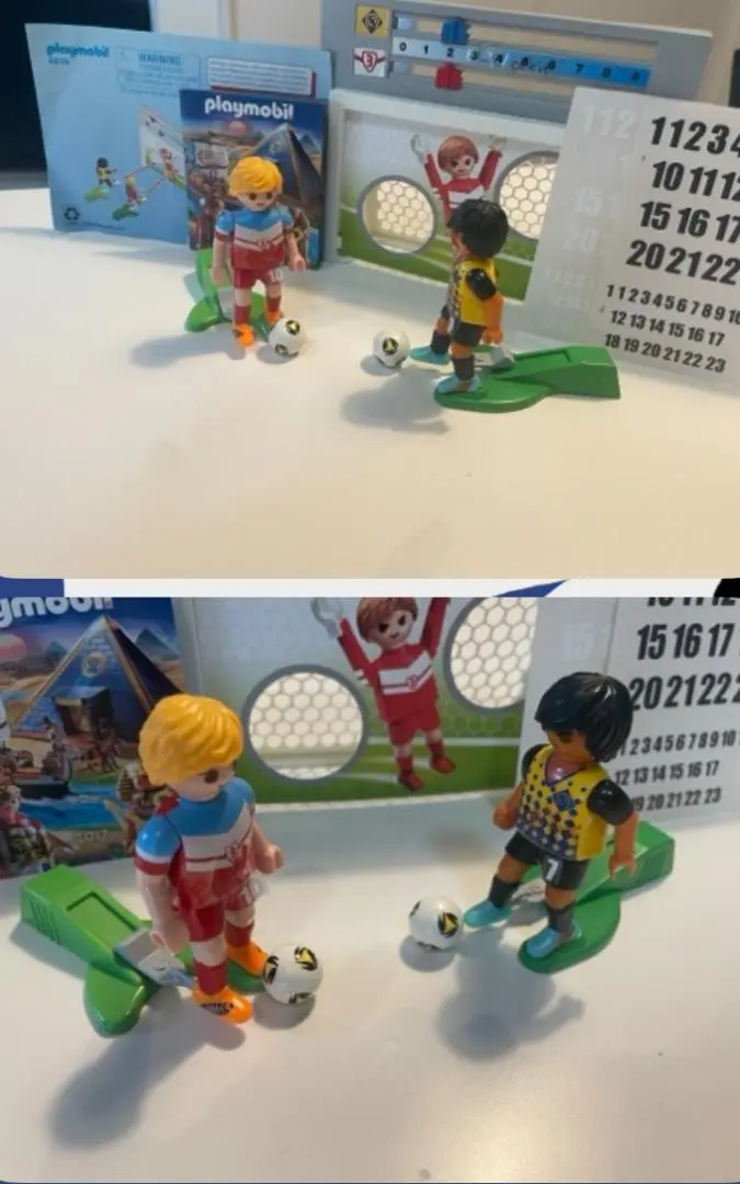 未使用 Playmobil サッカー選手セット 13個