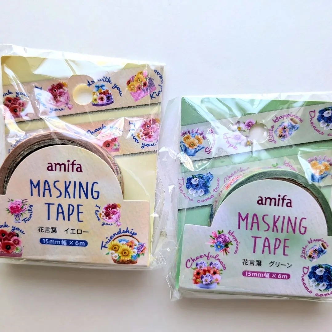 Thumbnail of ★Flower Language★ Masking Tape 2-Piece Set Message Flower Can Do