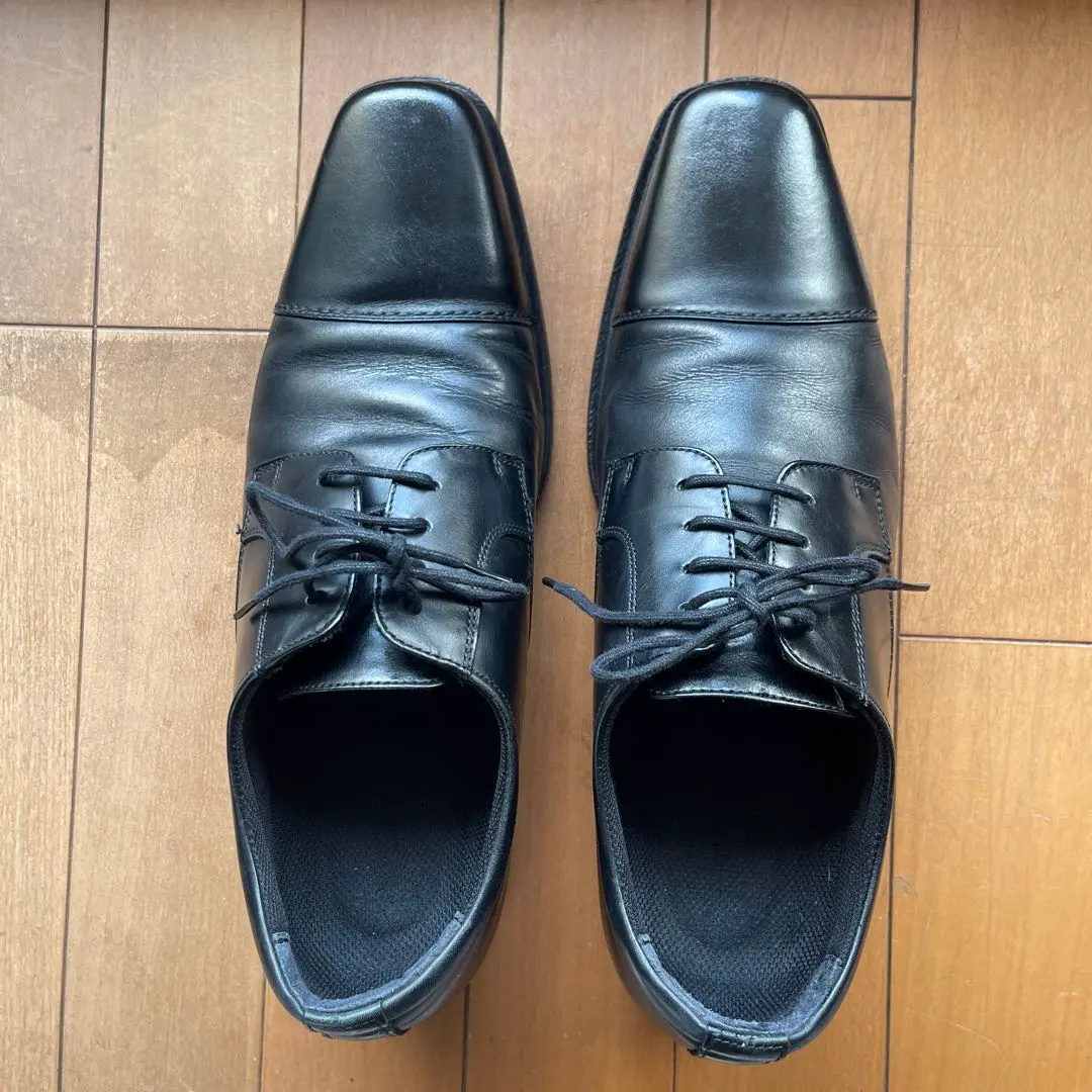 Thumbnail of Black business shoes, 25.0cm, 3E, with ventilation holes