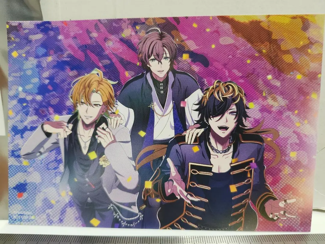 Thumbnail of [Not for Sale, Unused] Movie Hypnosis Mic Admission Bonus Postcard, 3 Characters