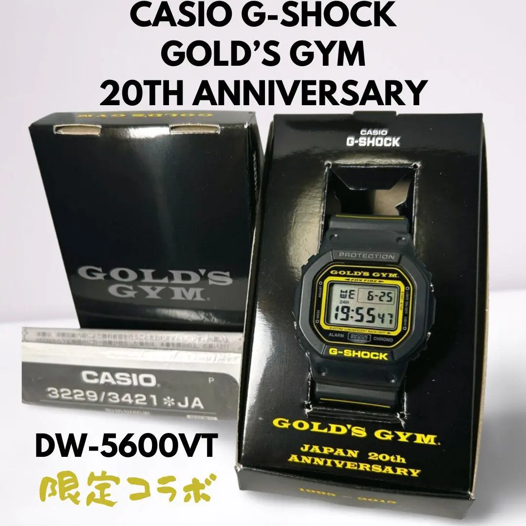 G-SHOCK GOLD'S GYM × DW-5600VT 腕時計 USED超美品 ゴールド