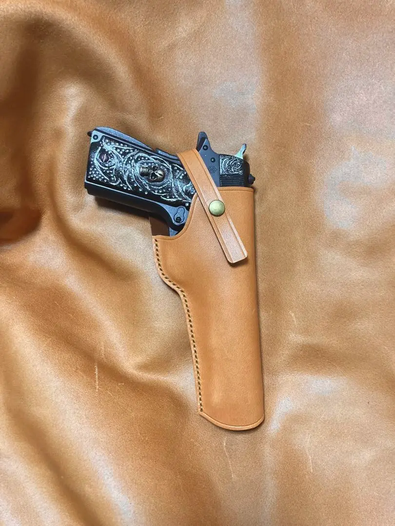 9月30日迄　MKK コルト・ガバメントM1911A1  HW　本革ホルスター付 楽天市場】コルト M1911 ガバメント用 本革製 ホルスター