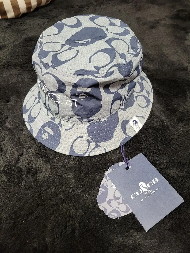 A Bathing Ape サイドリボンストローハット ブラック 新品 A Bathing Ape サイドリボンストローハット ブラック 新品