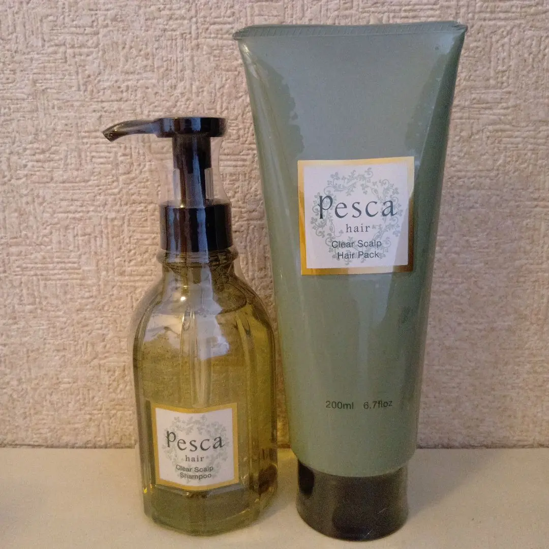 Pesca クリアスカルプシャンプー＆ヘアパック 500mlセット Amazon | PESCA (ペスカ) 【 Amazon.co.jp限定 】 クリア
